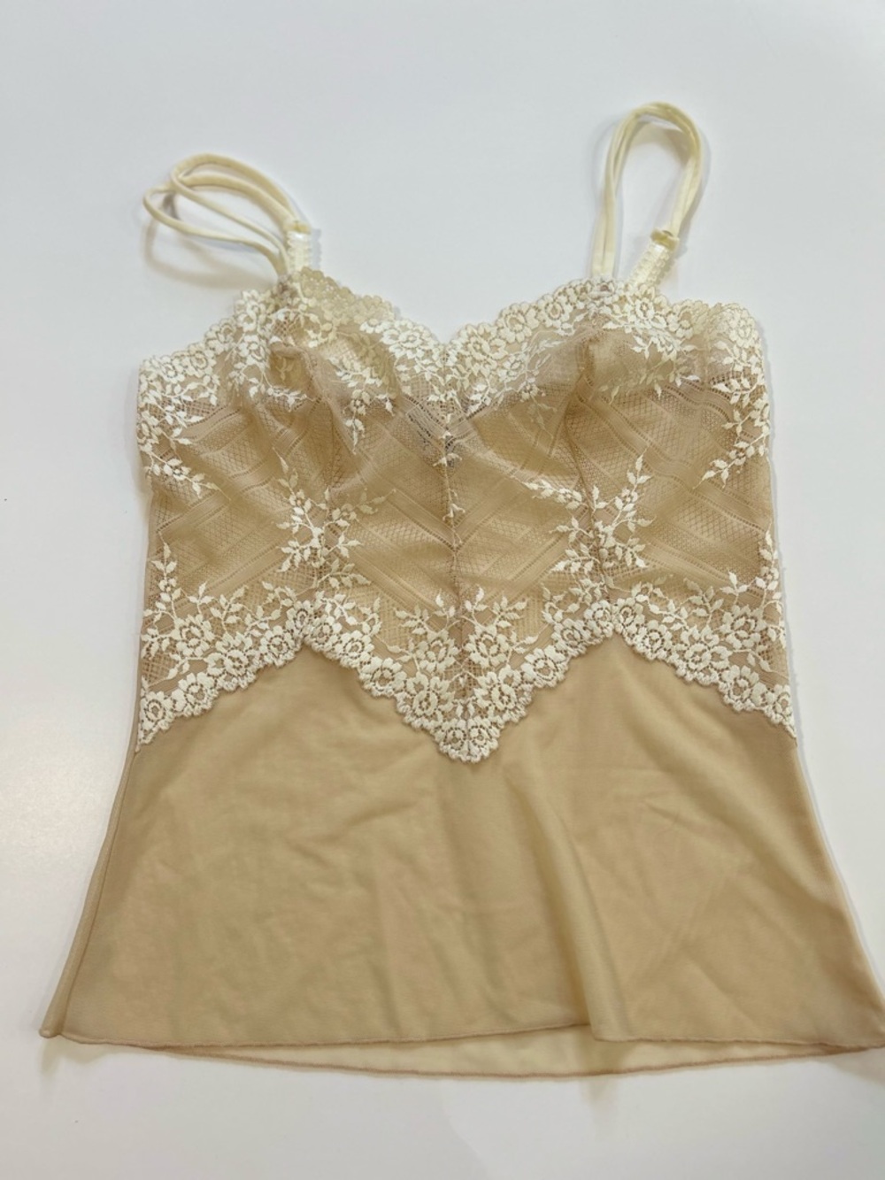 Wacoal Cream Lace Trim Slip Cami